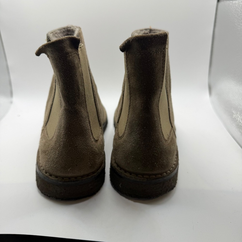 Vince Henderson Biege Suede Western Shearling Lined Chelsea Boots Womens 7.5 US - Picture 5 of 7